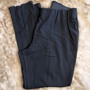 Old Navy Black Elastic Waist Flared Split Hem Work Pants, sz. XL